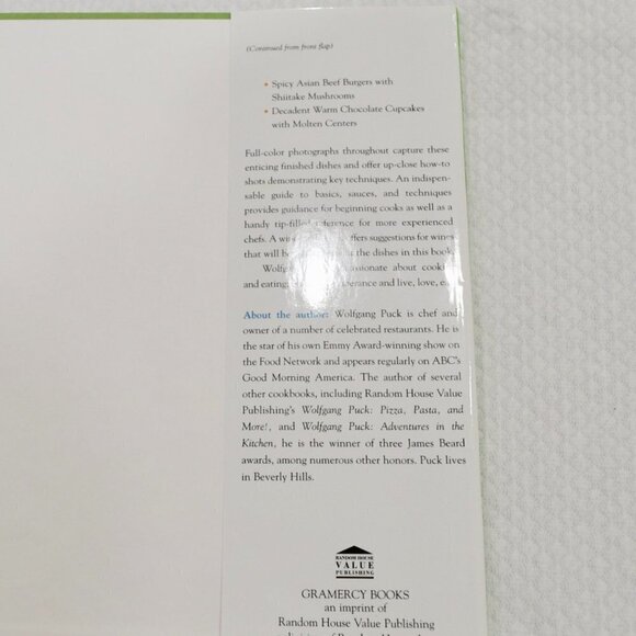 WOLFGANG PUCK , LIVE LOVE EAT, cook book - Picture 2 of 2